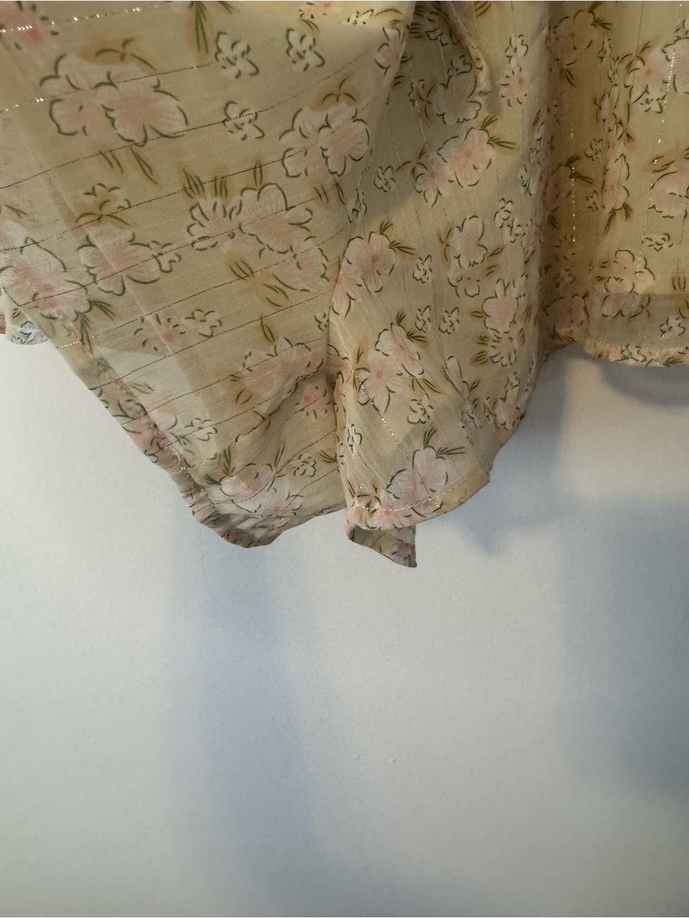 NWT SABO Skirt Kinslee Cream Floral Halter Tie Neck Short Set Small - Picture 14 of 16
